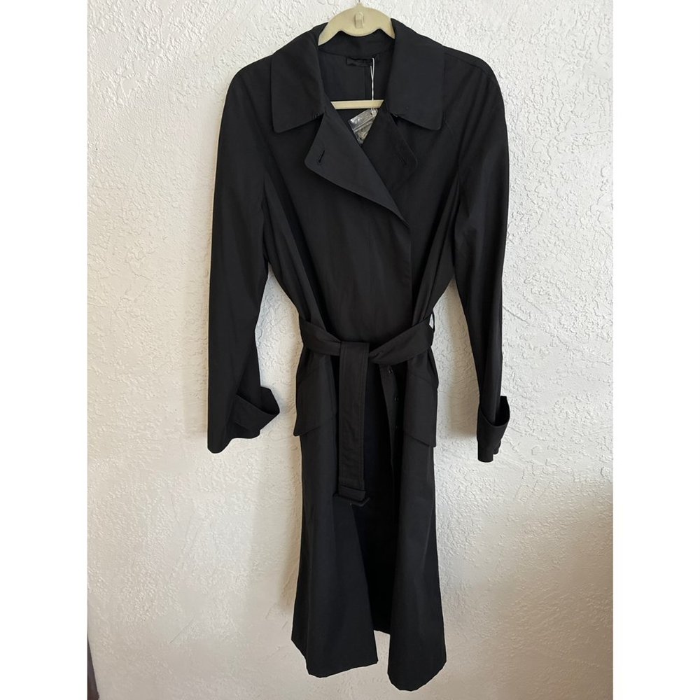 The Row Black Trench Coat Size US 12